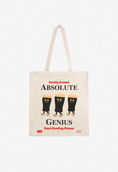 graphic beer character tote bag perfect father's day gift