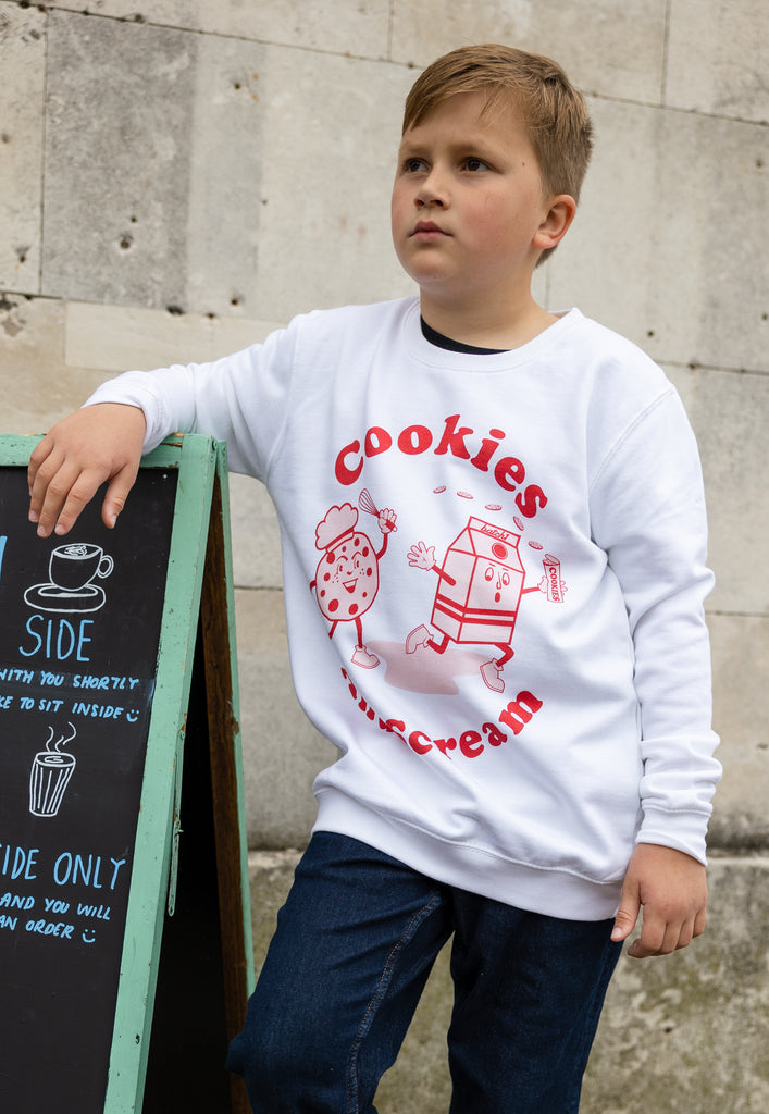 Kid's fast food slogan sweatshirt