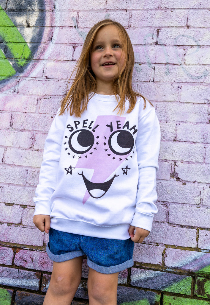 children's eco friendly graphic jumper