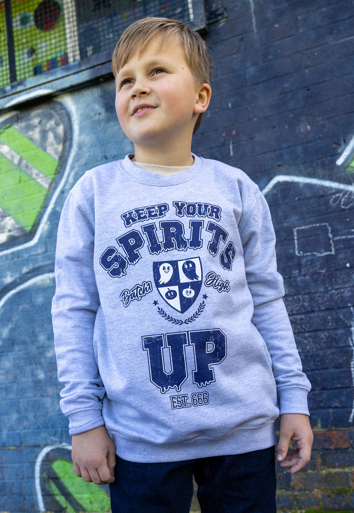 children's positive slogan sweatshirt