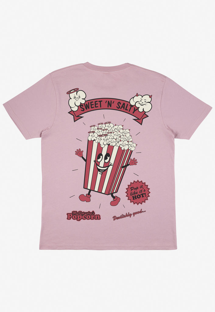 Large back junk food slogan graphic tshirt