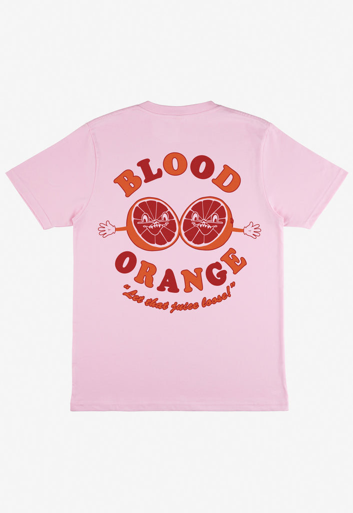 Pink tshirt with back print graphic tshirt