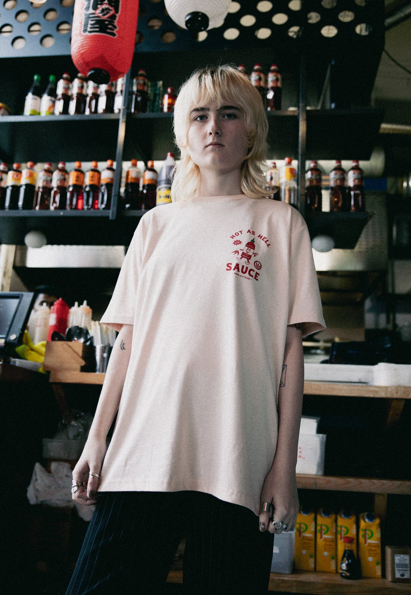 Hot Sauce T-Shirt in White