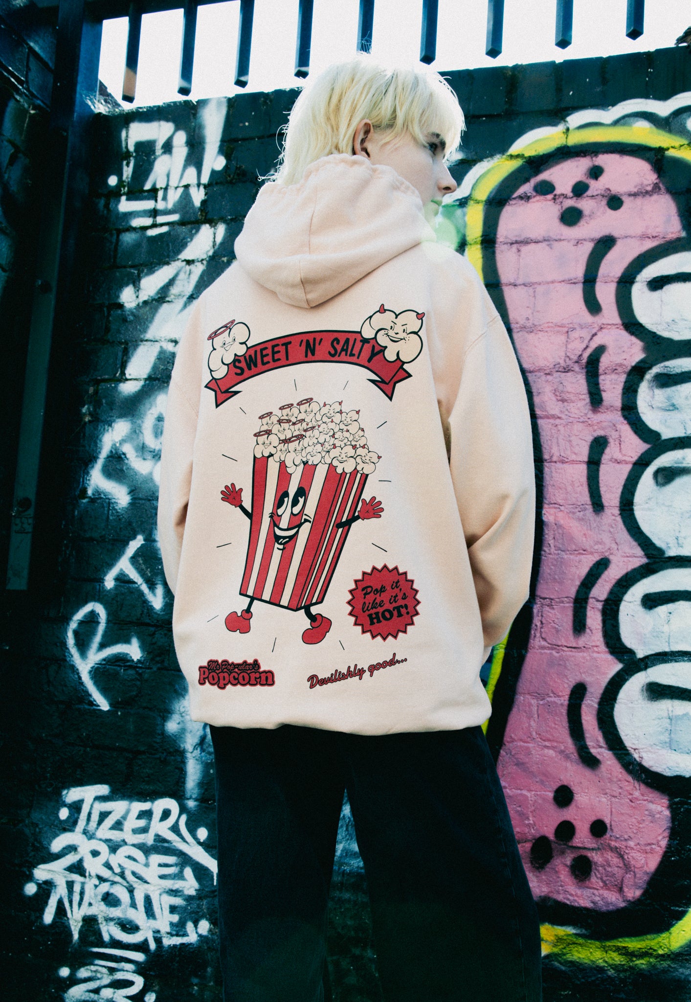 Sweet Salty Popcorn Hoodie in Sand