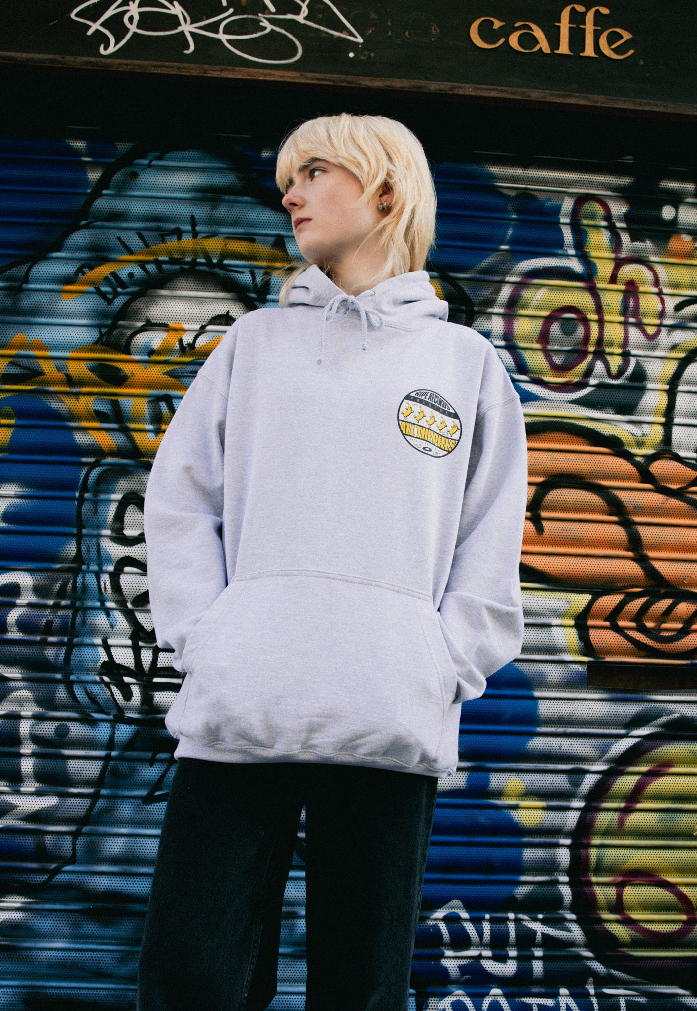 Ripe Records Hoodie in Grey