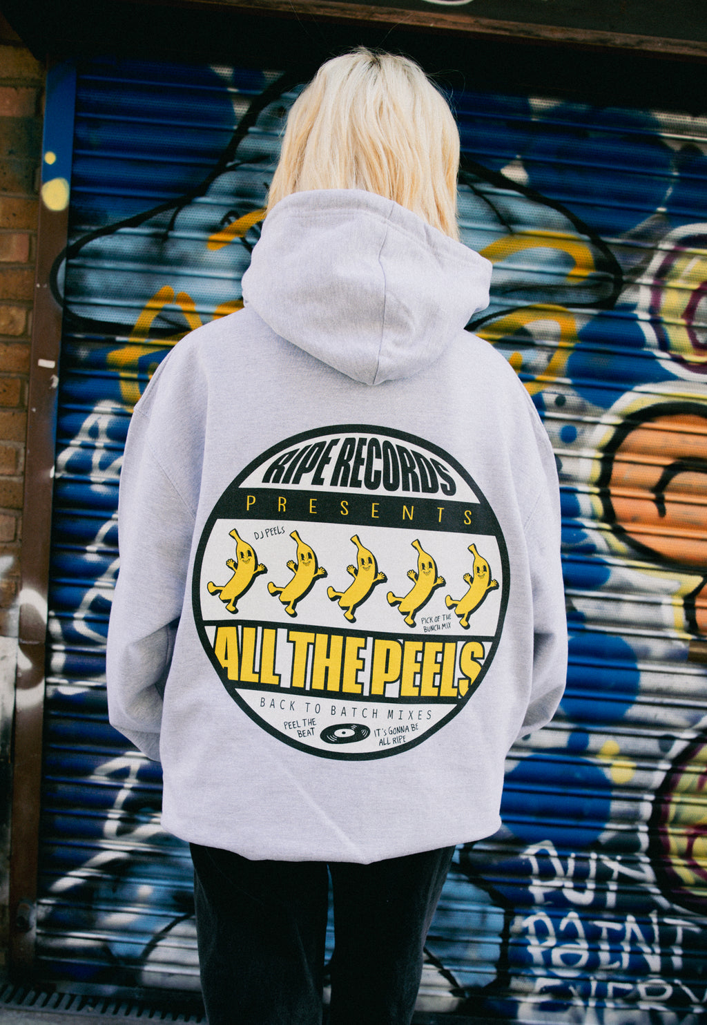 Ripe Records Hoodie in Grey