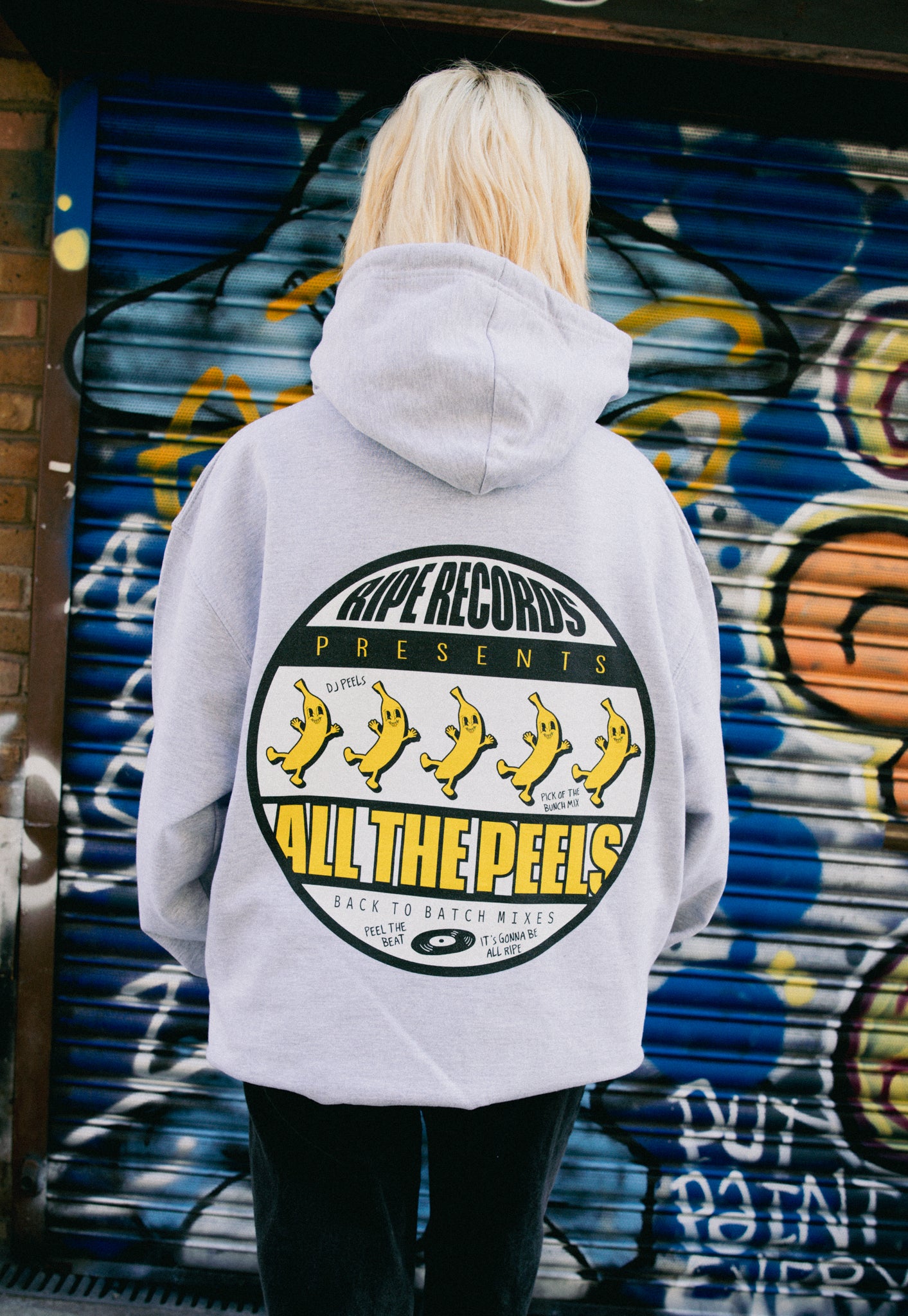 Ripe Records Hoodie in Grey