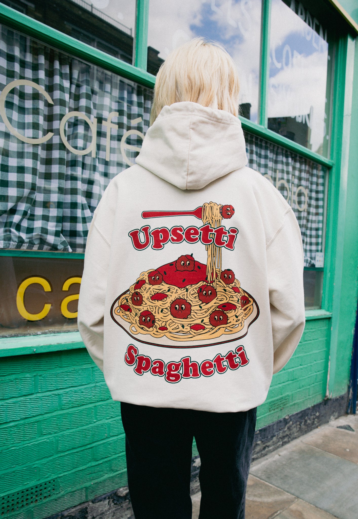 Upsetti Spaghetti Vanilla Hoodie