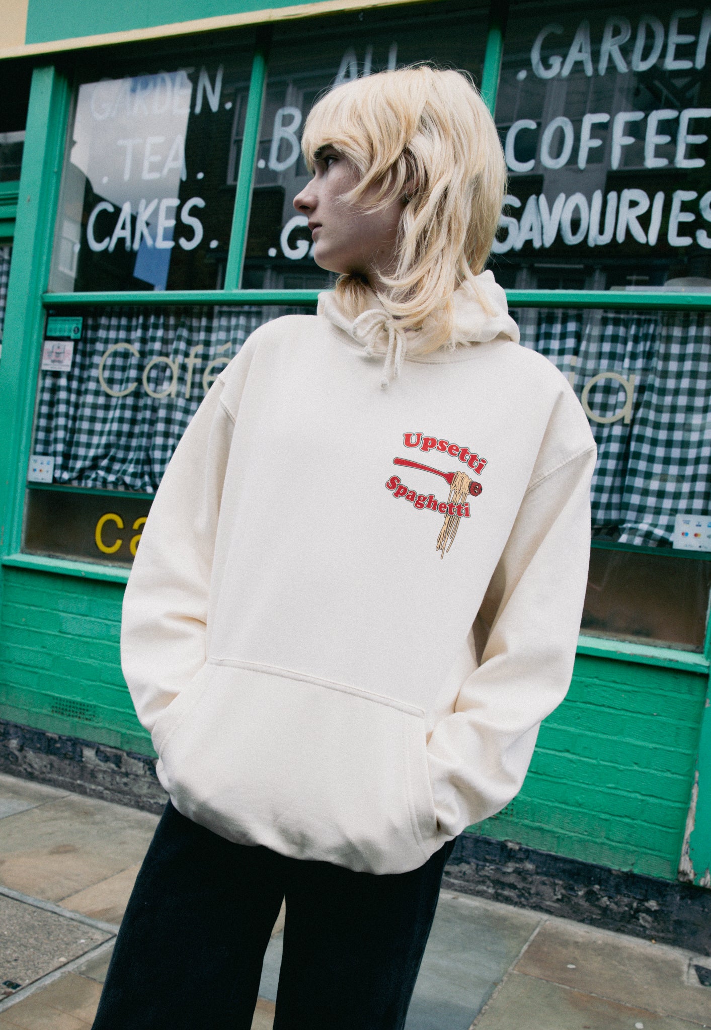Upsetti Spaghetti Vanilla Hoodie