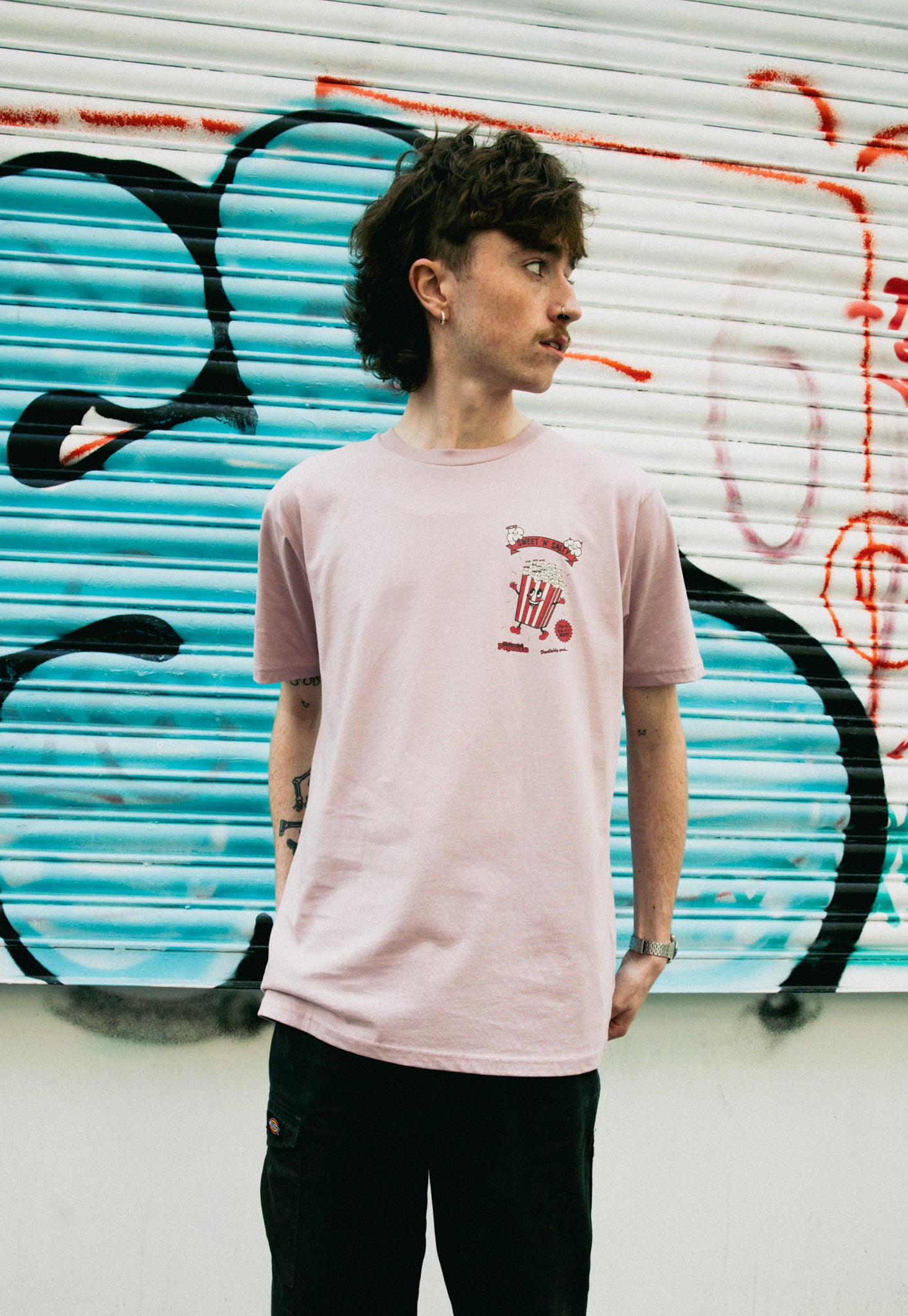 Popcorn T-Shirt in Dusty Purple