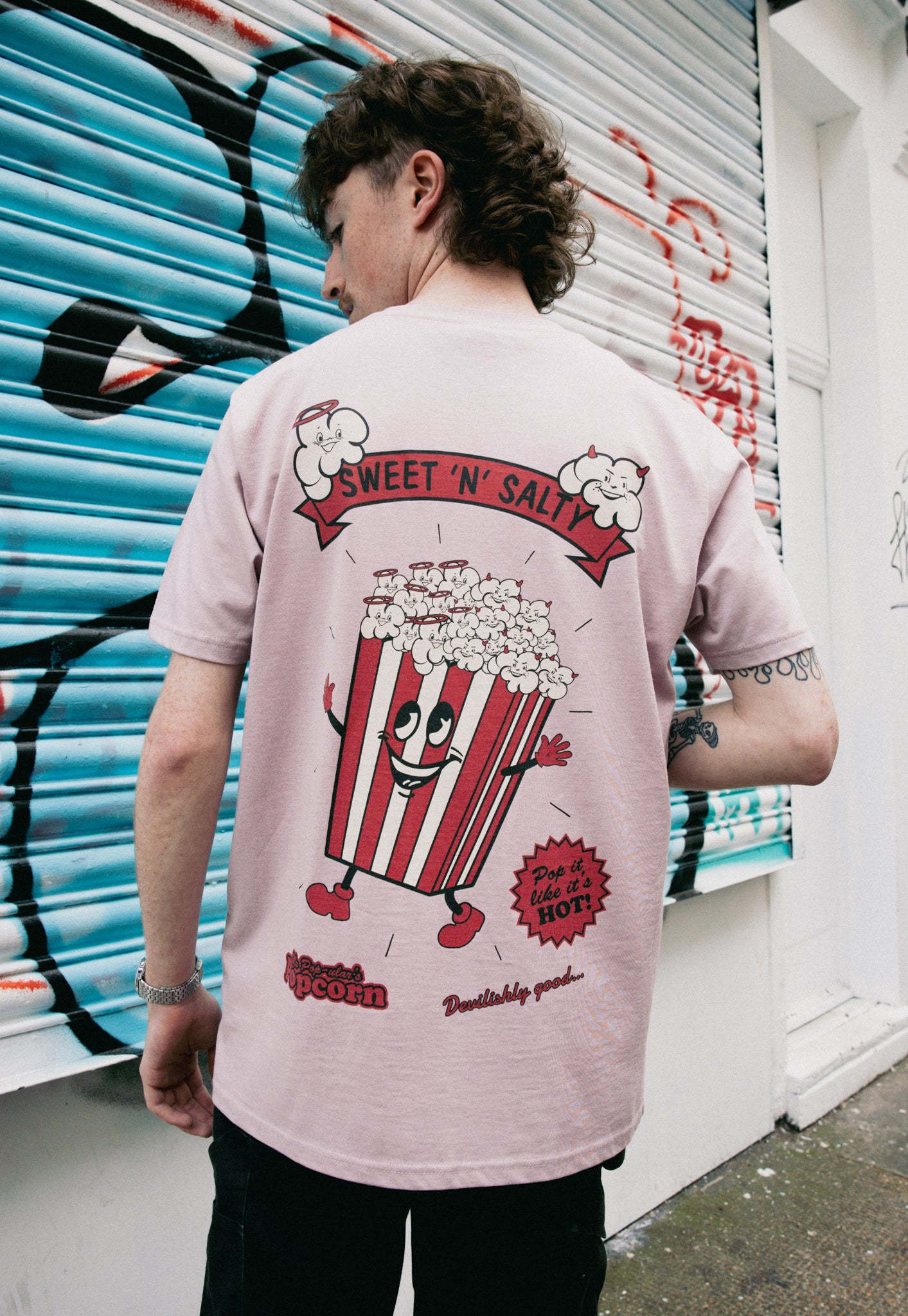 Popcorn T-Shirt in Dusty Purple