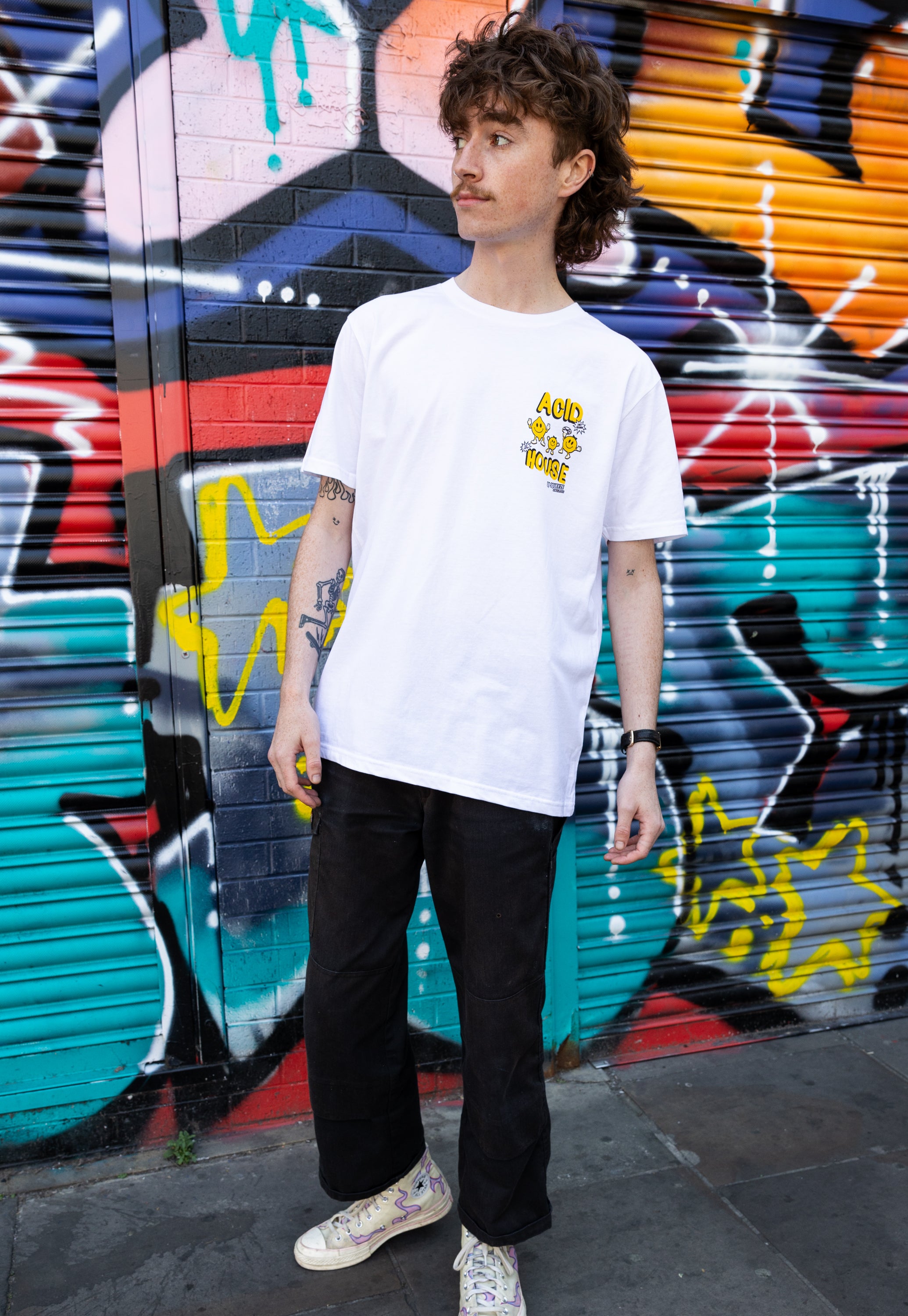 Acid House T-Shirt In White