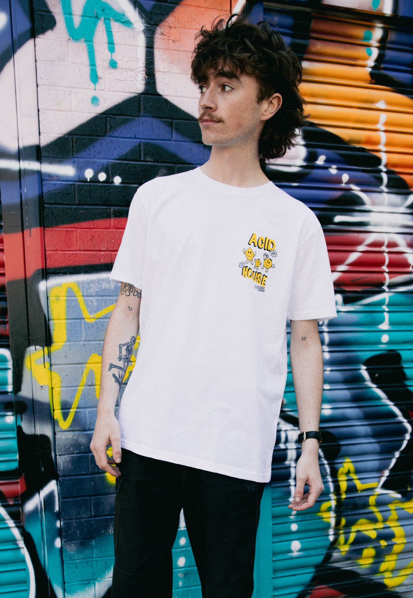 Acid House T-Shirt In White