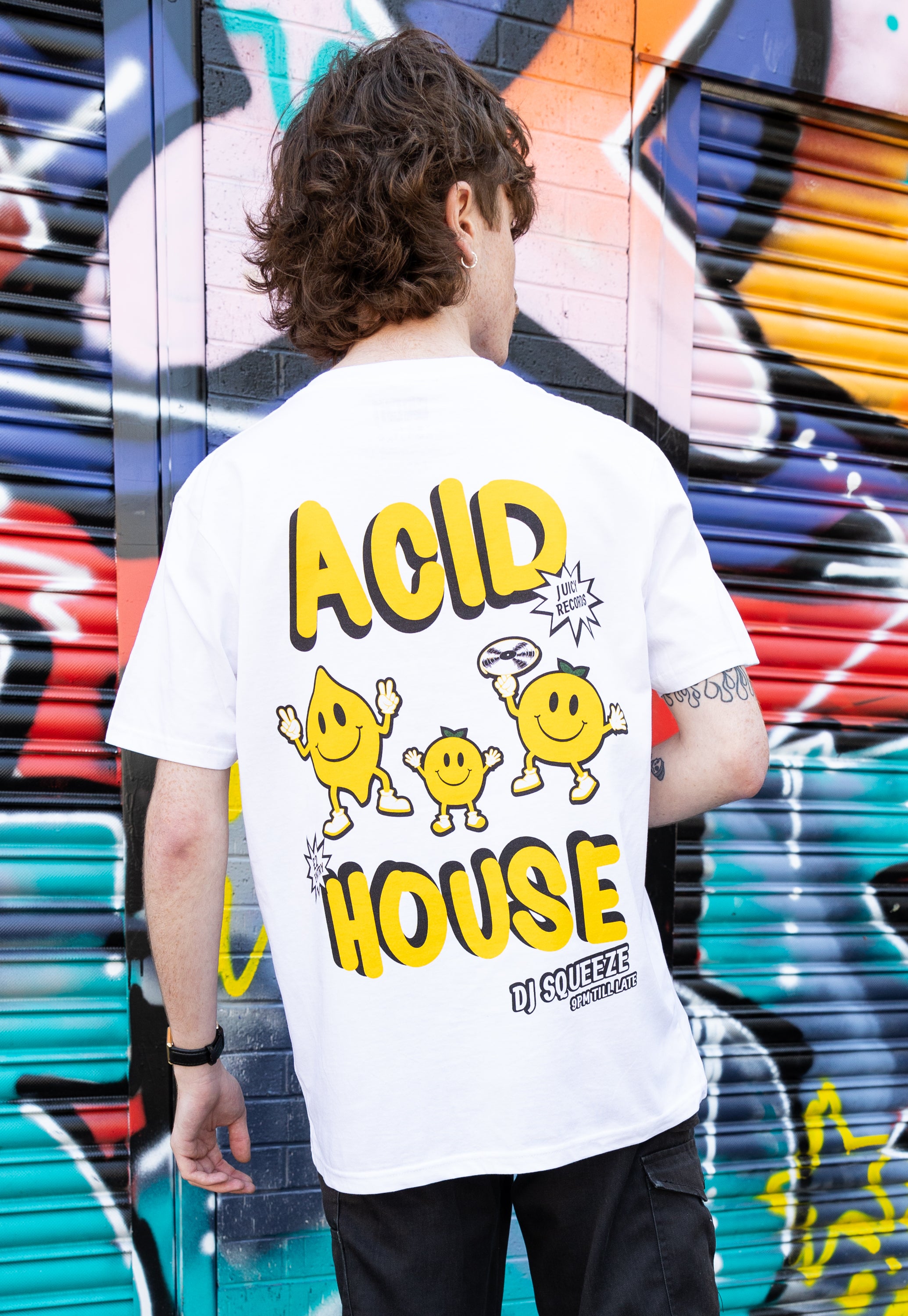 Acid House T-Shirt In White