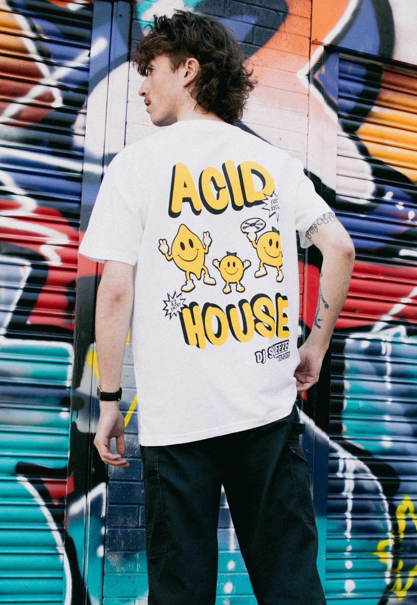 Acid House T-Shirt In White