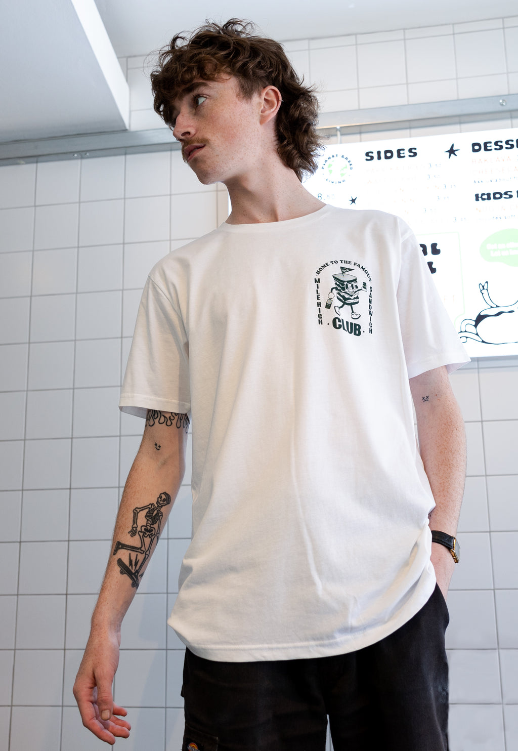 Mile High Sandwich Club White T-Shirt