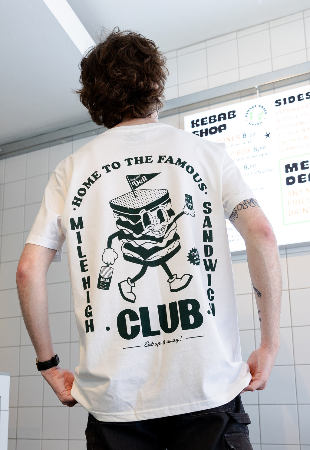 Mile High Sandwich Club White T-Shirt