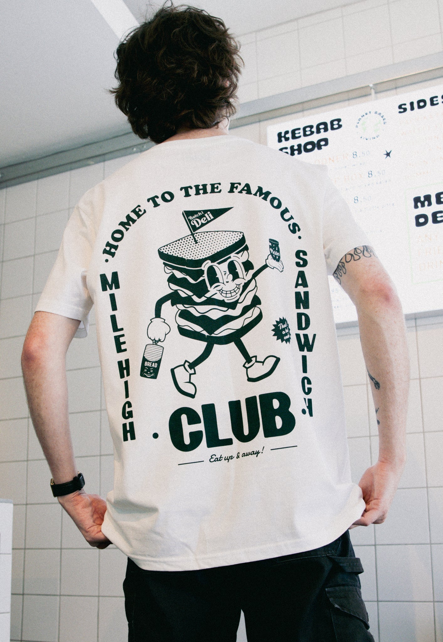 Mile High Sandwich Club T-Shirt in White