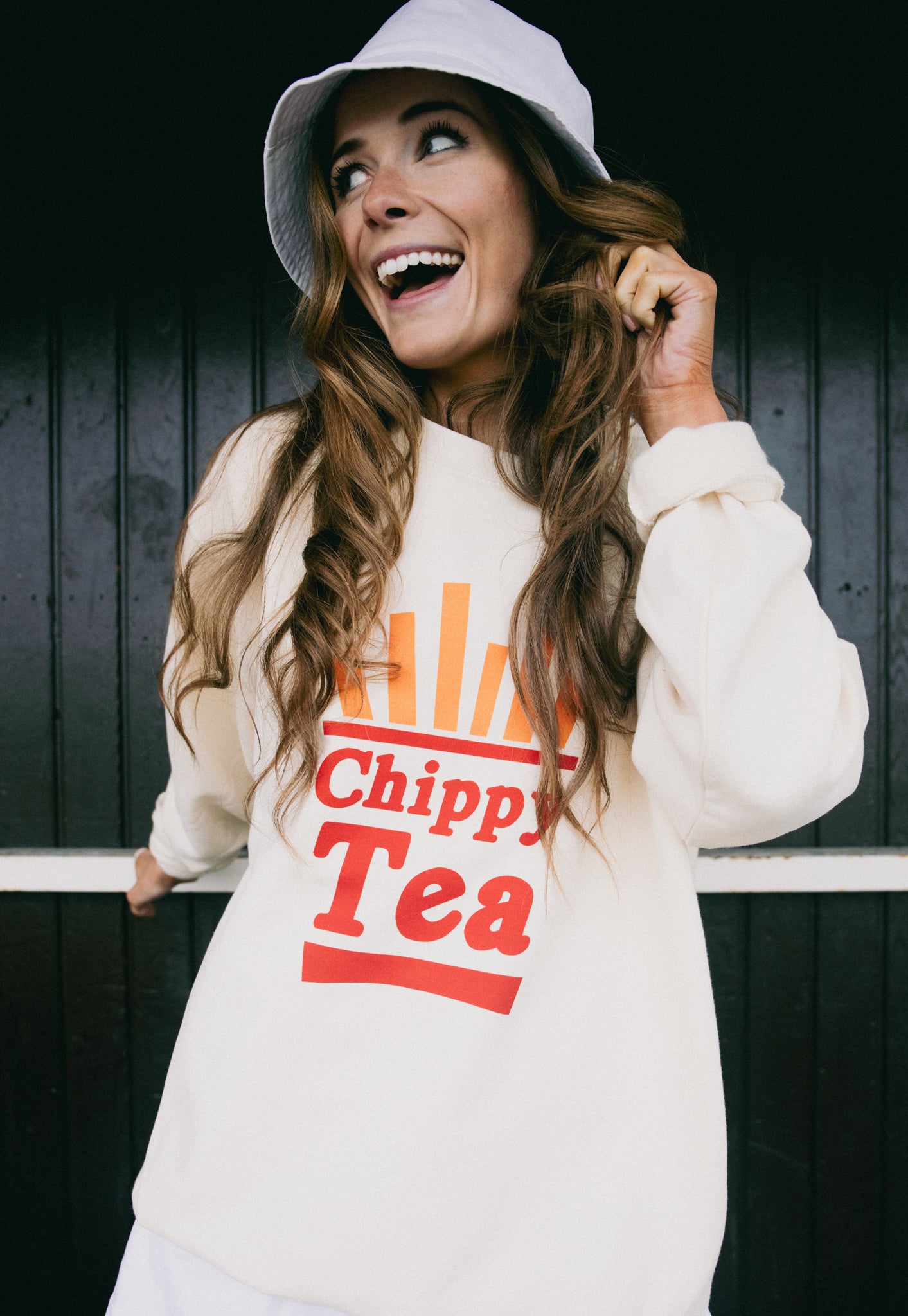 Chippy Tea Sweatshirt in Vanilla