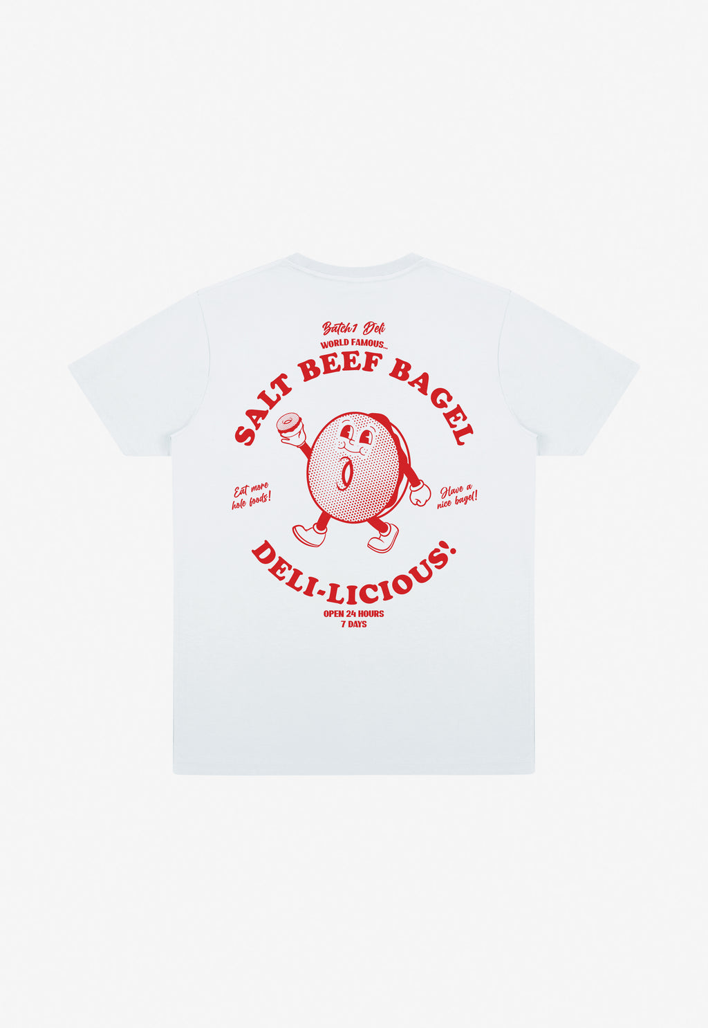 Salt Beef Bagel T-Shirt in White