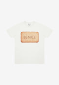 Be Nice Biscuit Graphic T-Shirt in Off-White