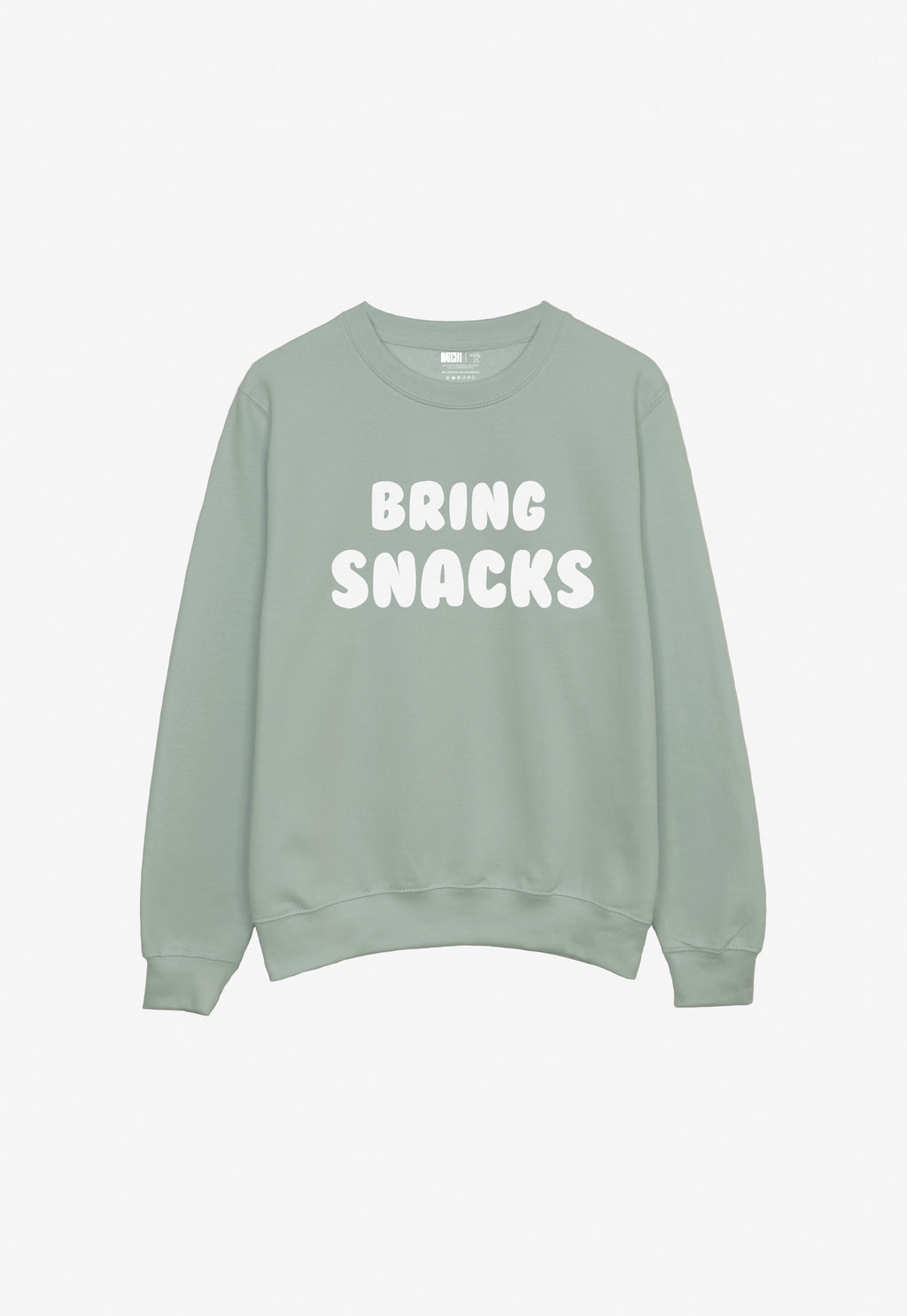 Bring Snacks Sweatshirt in Dusty Greem