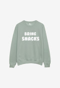 Bring Snacks Sweatshirt in Dusty Greem