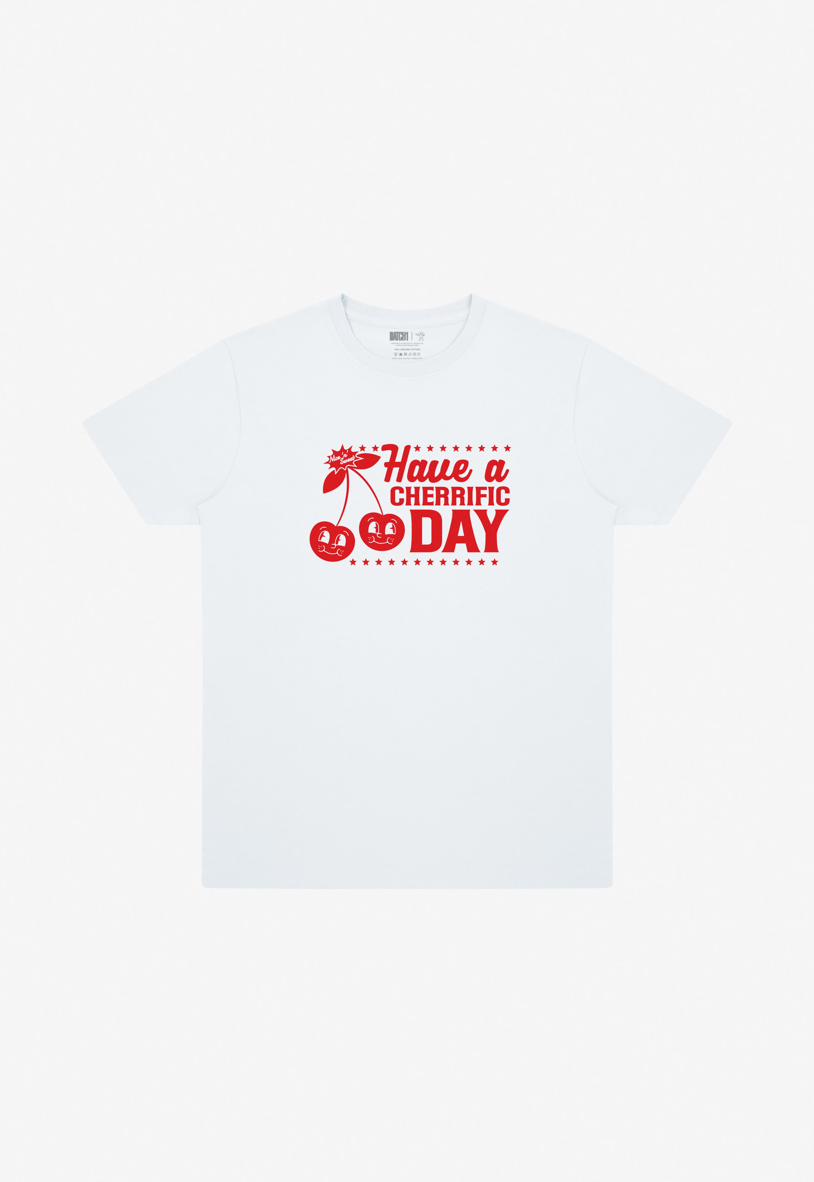 Have a Cherrific Day T-Shirt in White