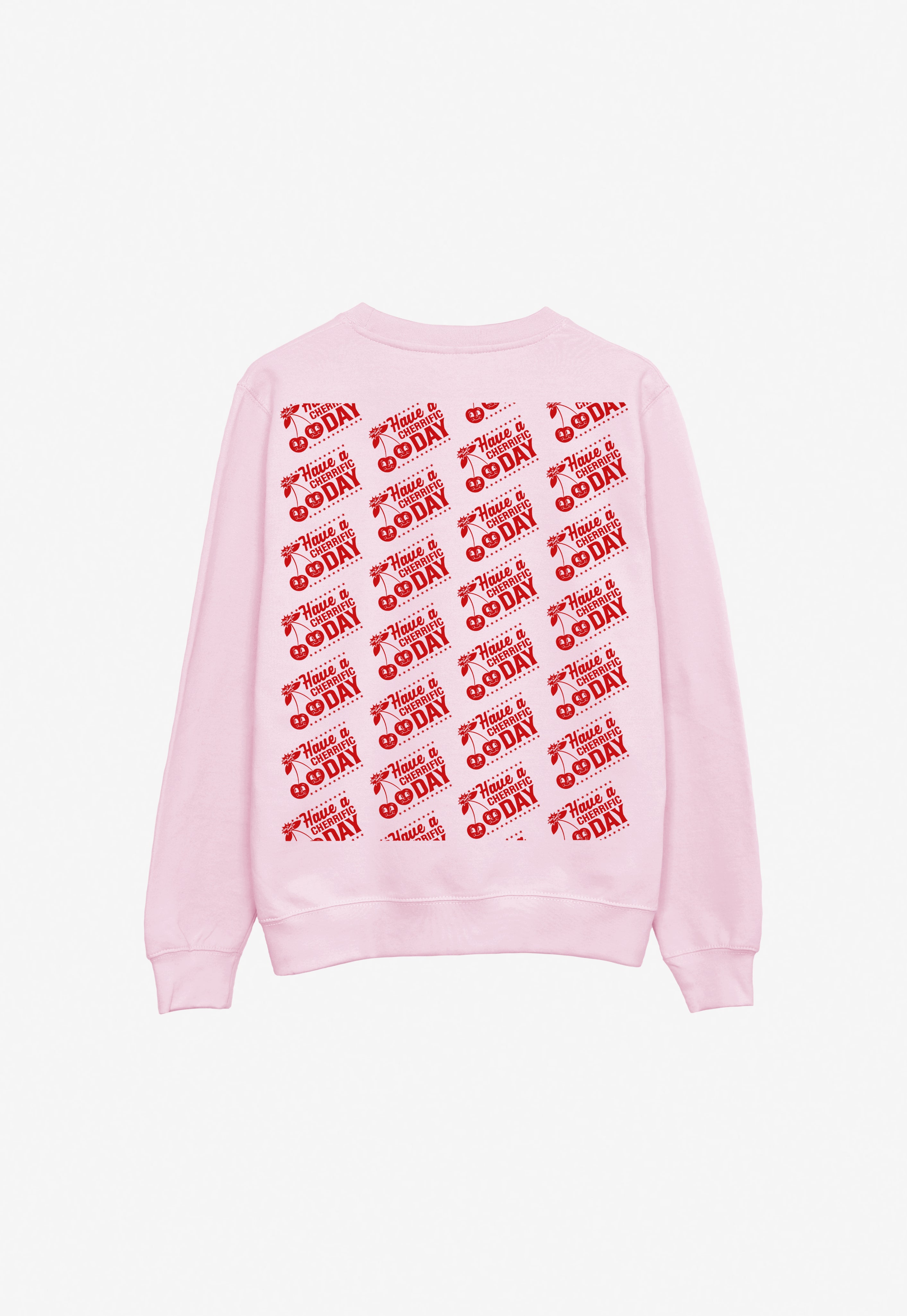 Have a Cherrific Day Sweatshirt In Pink