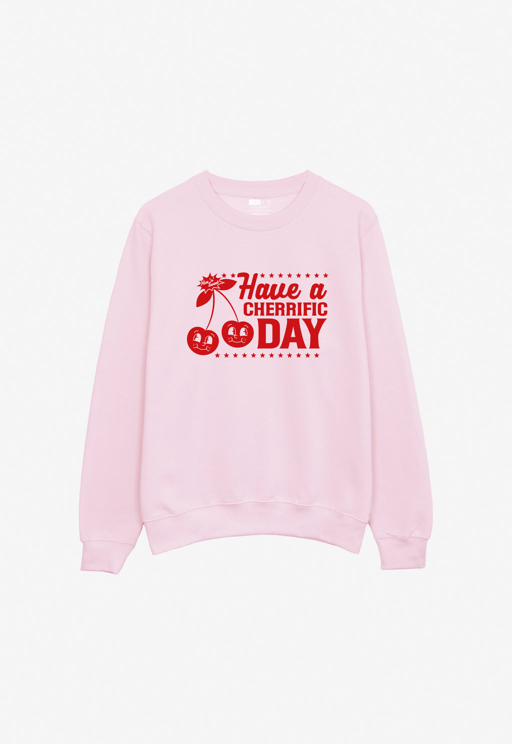 Have a Cherrific Day Sweatshirt In Pink