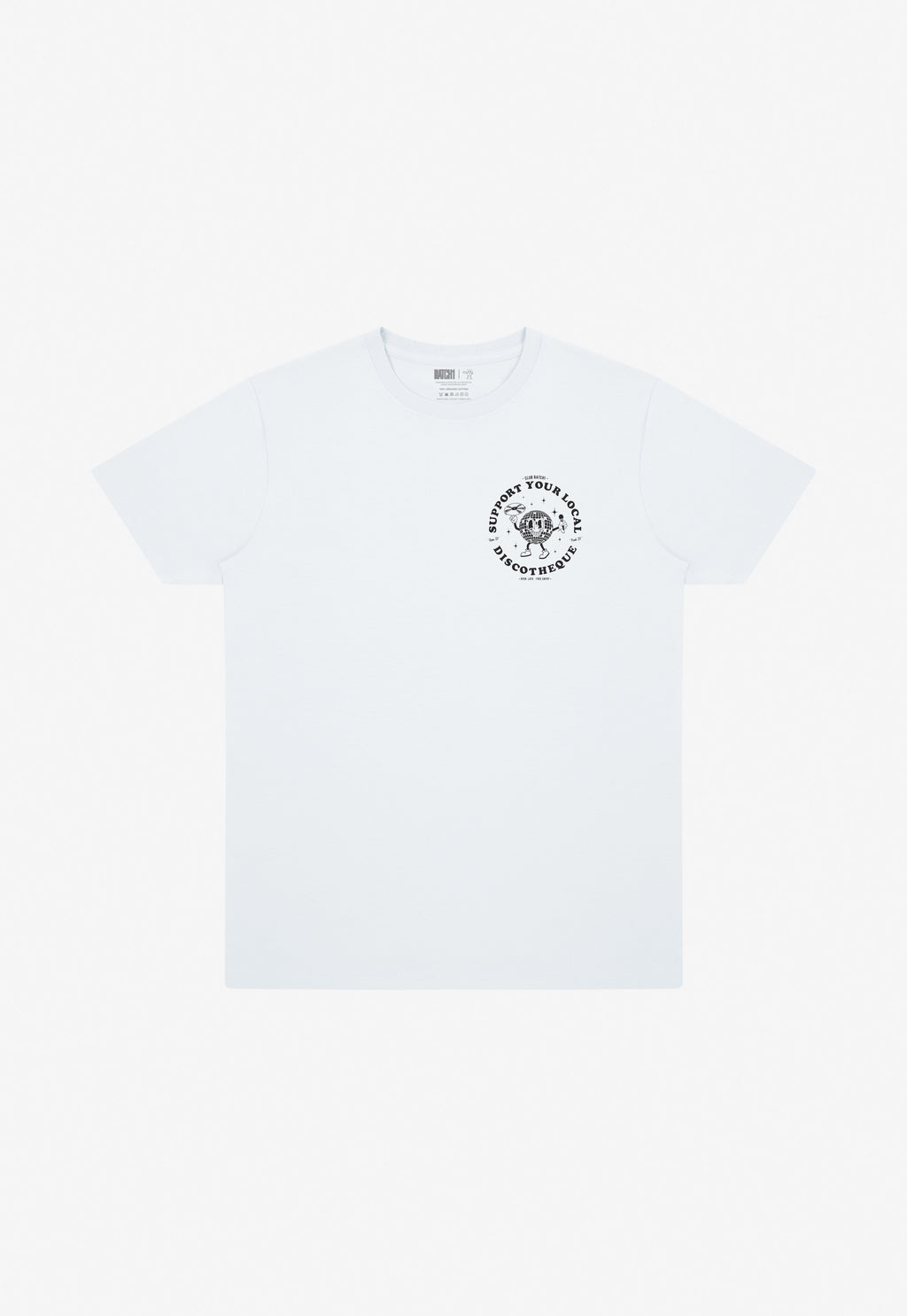 Support Your Local Discotheque T-Shirt in White