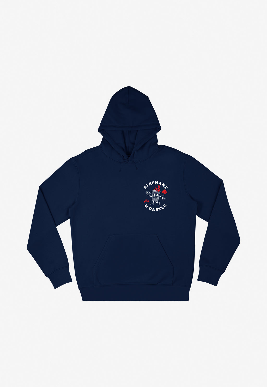 Elephant And Castle Hoodie in Navy