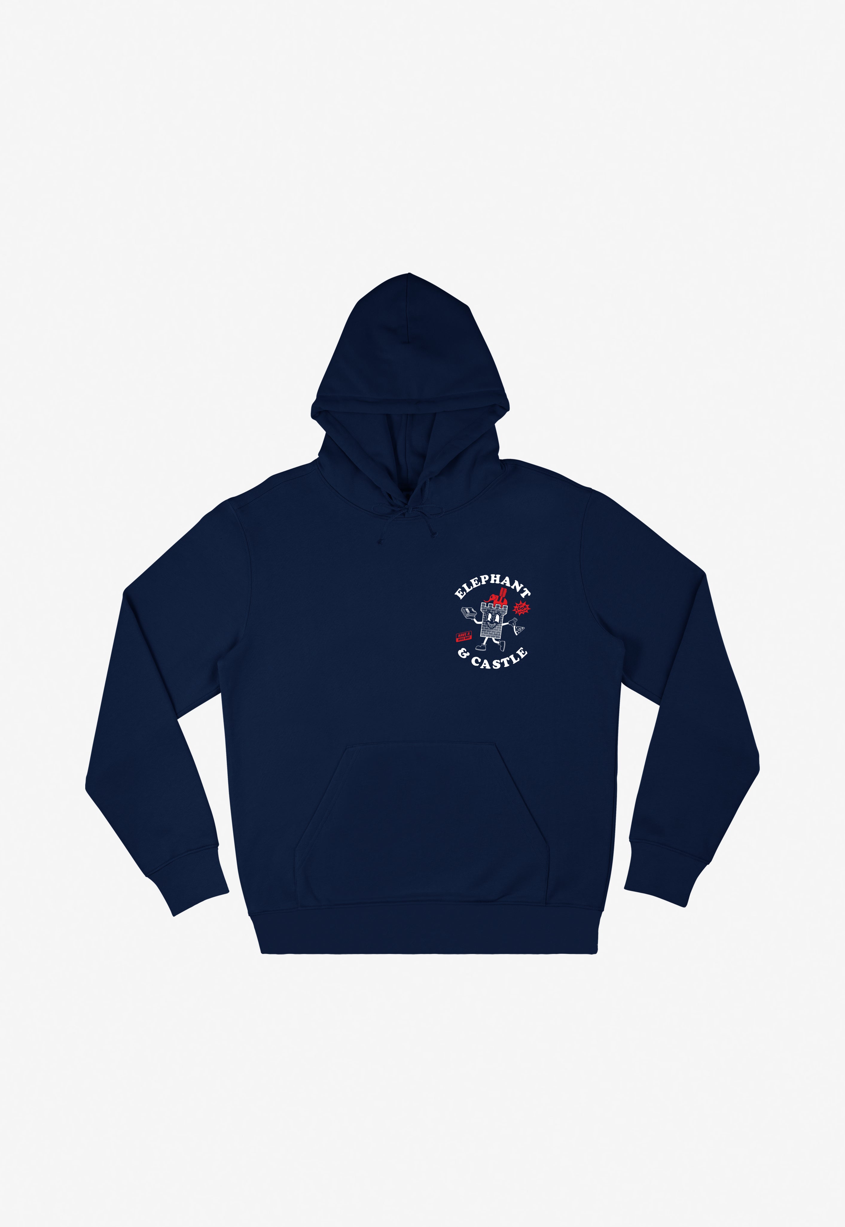 Elephant And Castle Hoodie in Navy