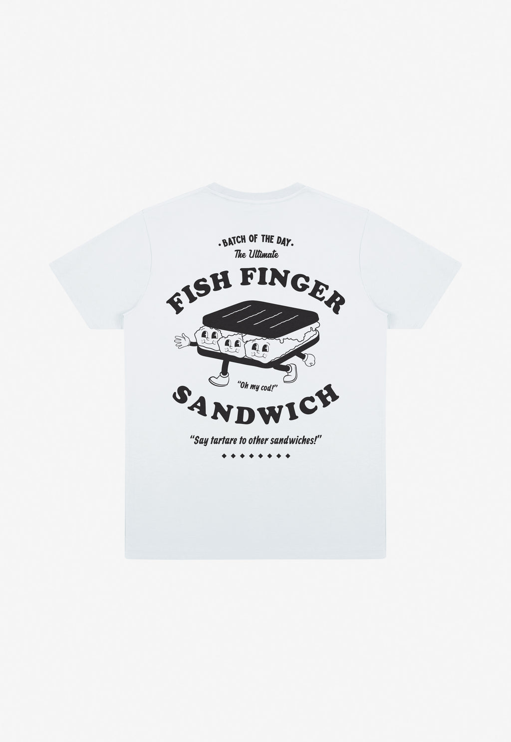 Fish Finger Sandwich T-Shirt in White