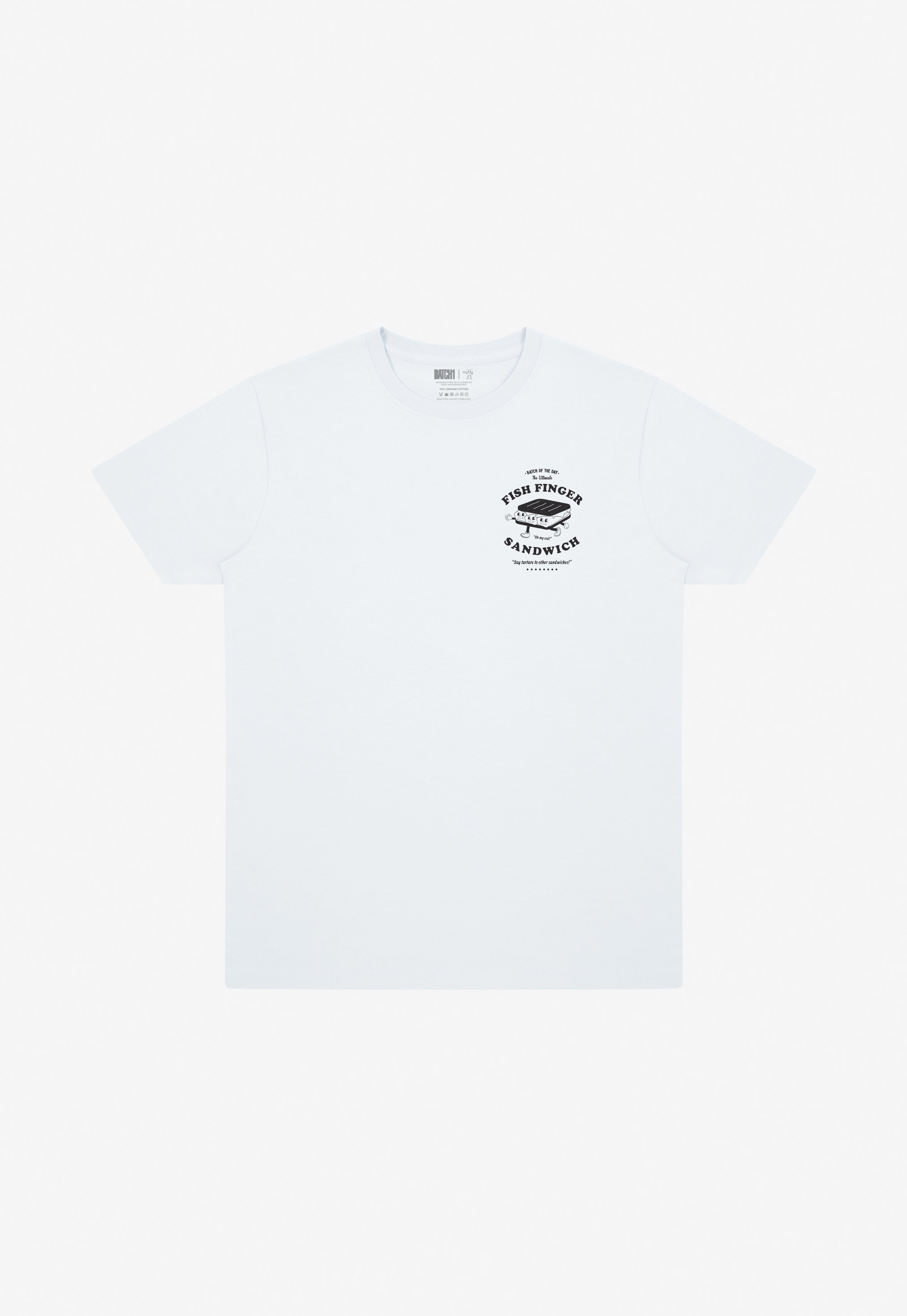 Fish Finger Sandwich T-Shirt in White