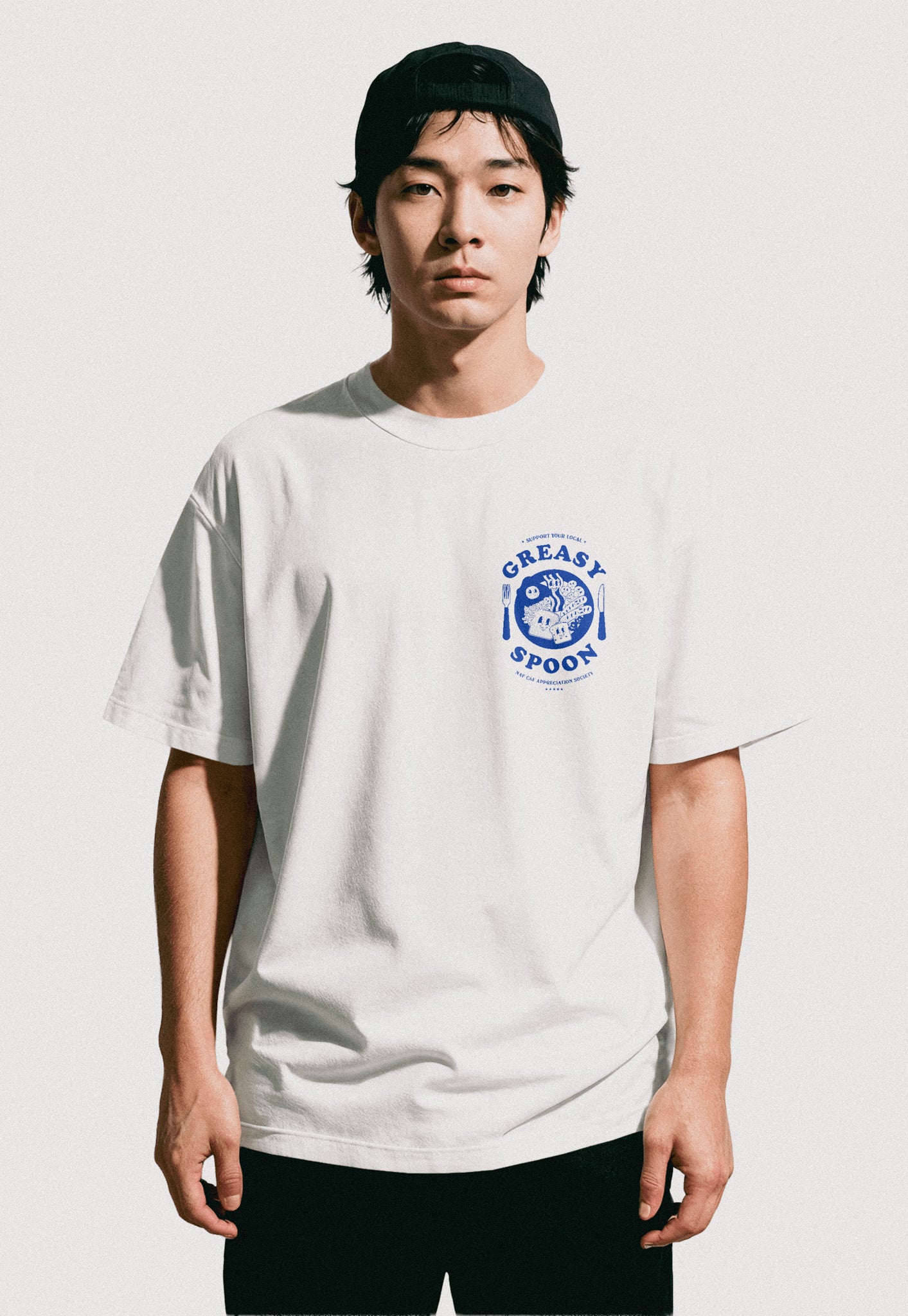 Greasy Spoon Graphic T-Shirt in White