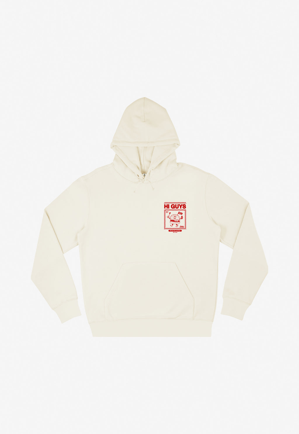 Hi Guys Hoodie in Vanilla
