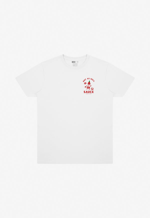 Hot Sauce Graphic T-Shirt in White