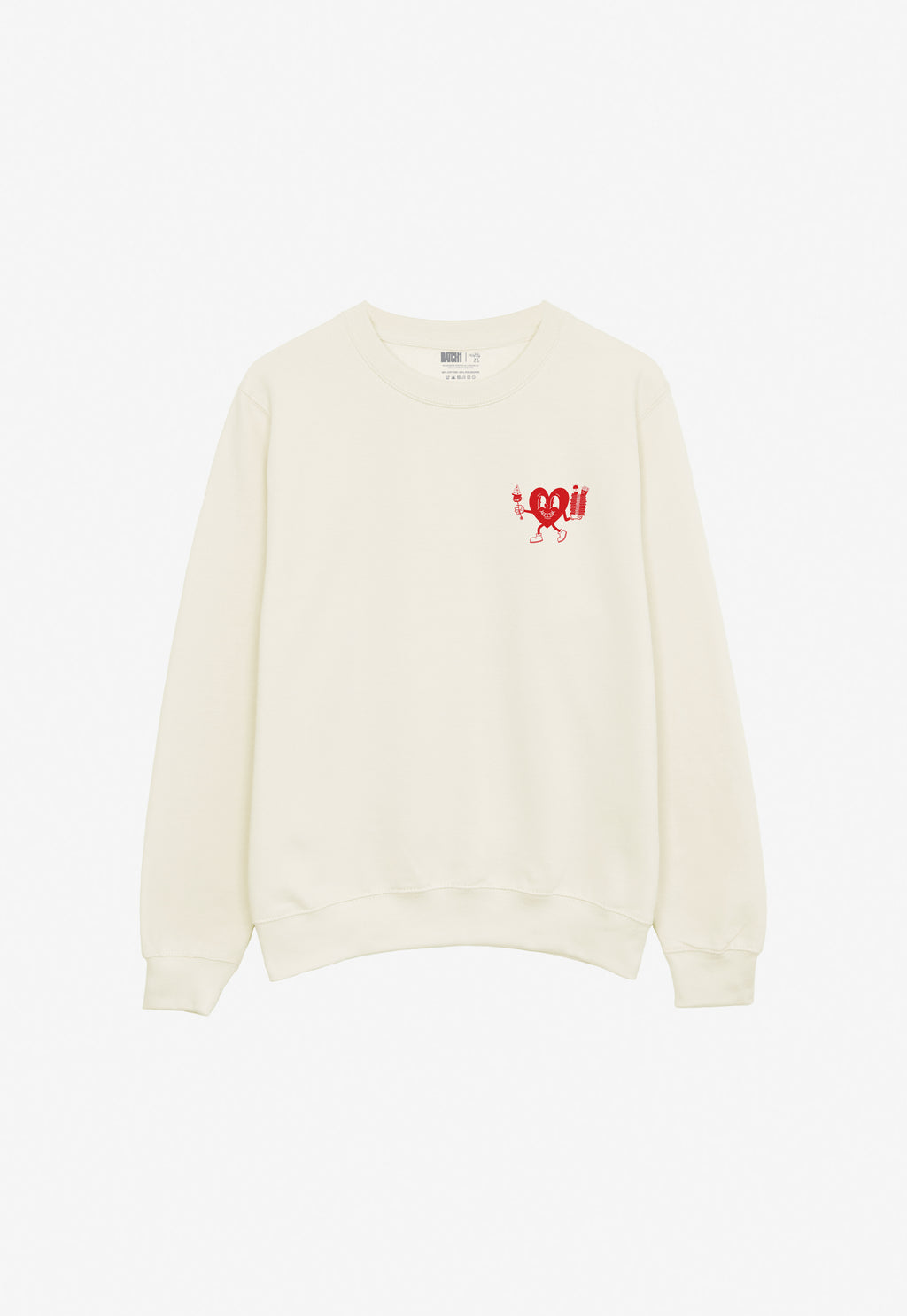 Hungry Hearts Club Sweatshirt in Vanilla