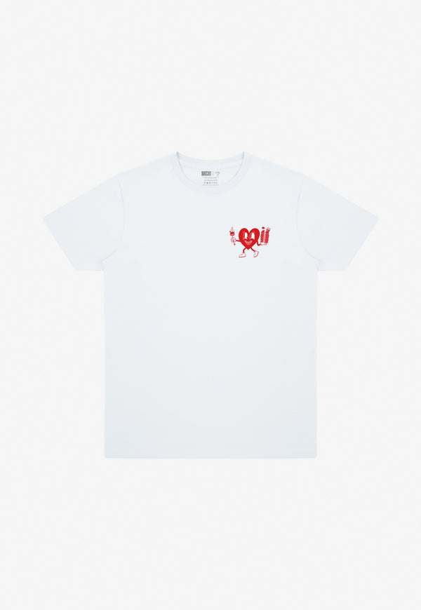Hungry Hearts Club T-Shirt in White
