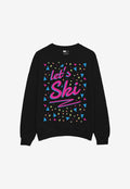 Let's Ski Graphic Sweatshirt In Black