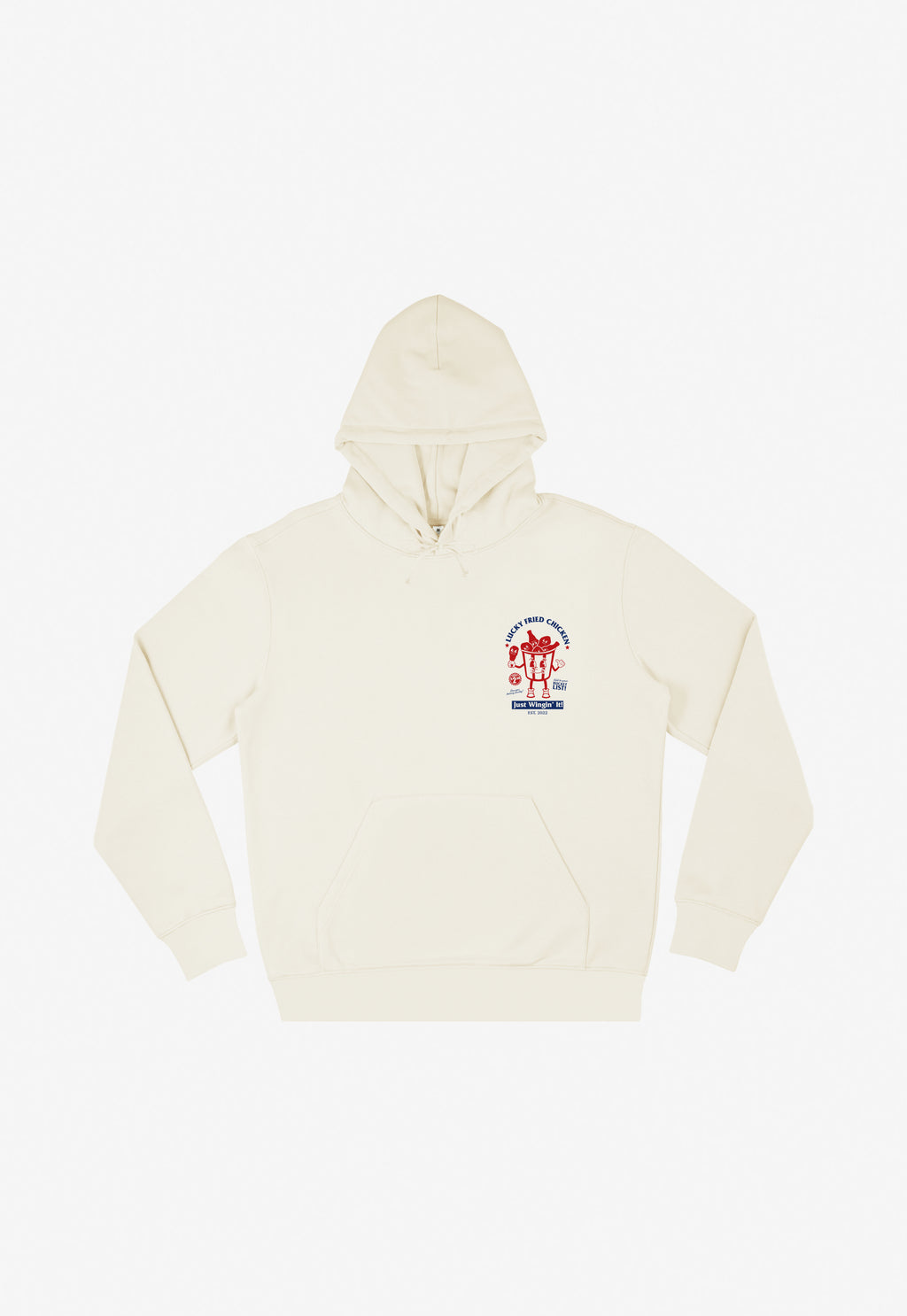 Lucky Fried Chicken Hoodie In Vanilla
