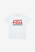 Margherita Pizza Slogan T-Shirt In White