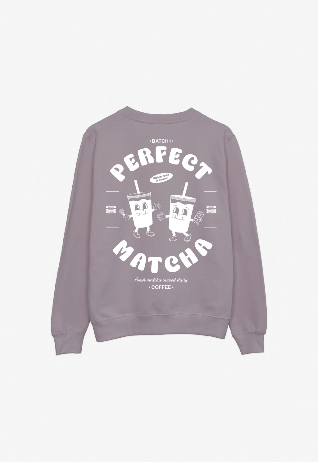 Perfect Matcha Sweatshirt in Dusty Purple