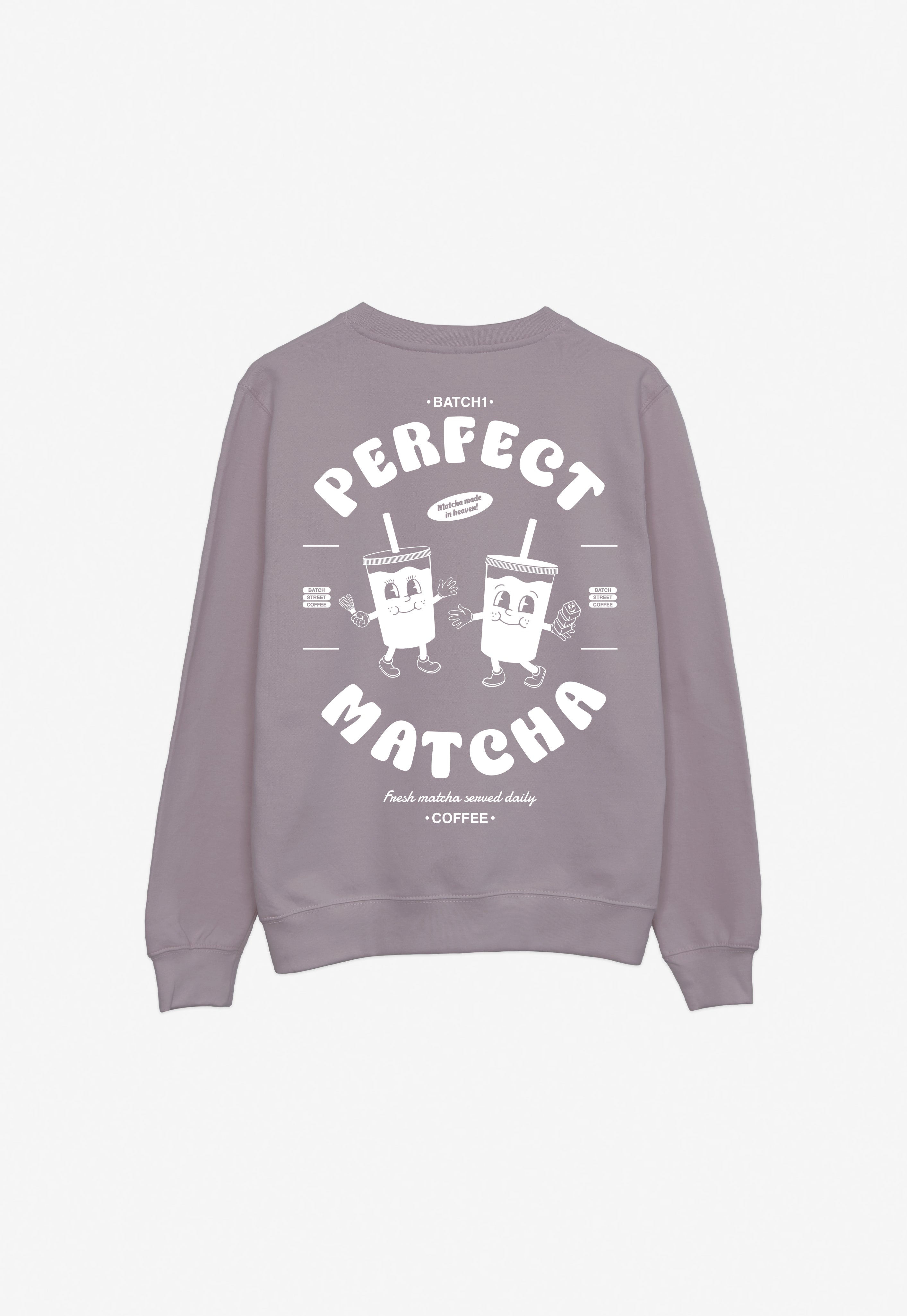 Perfect Matcha Sweatshirt in Dusty Purple