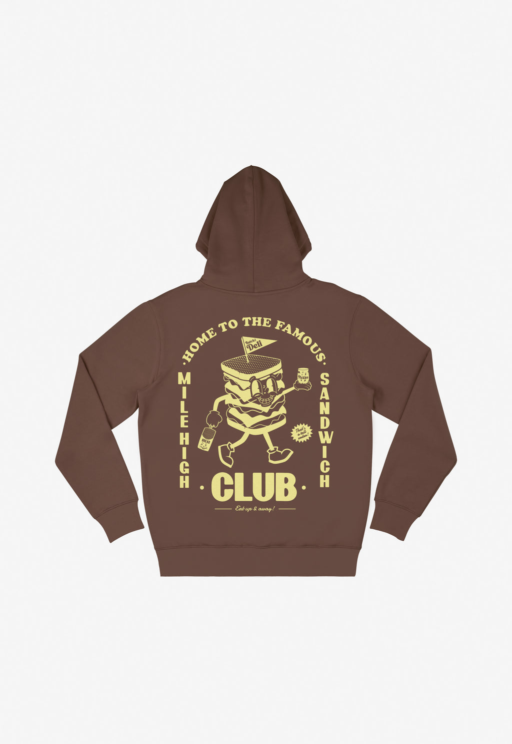 Mile High Sandwich Hoodie in Brown