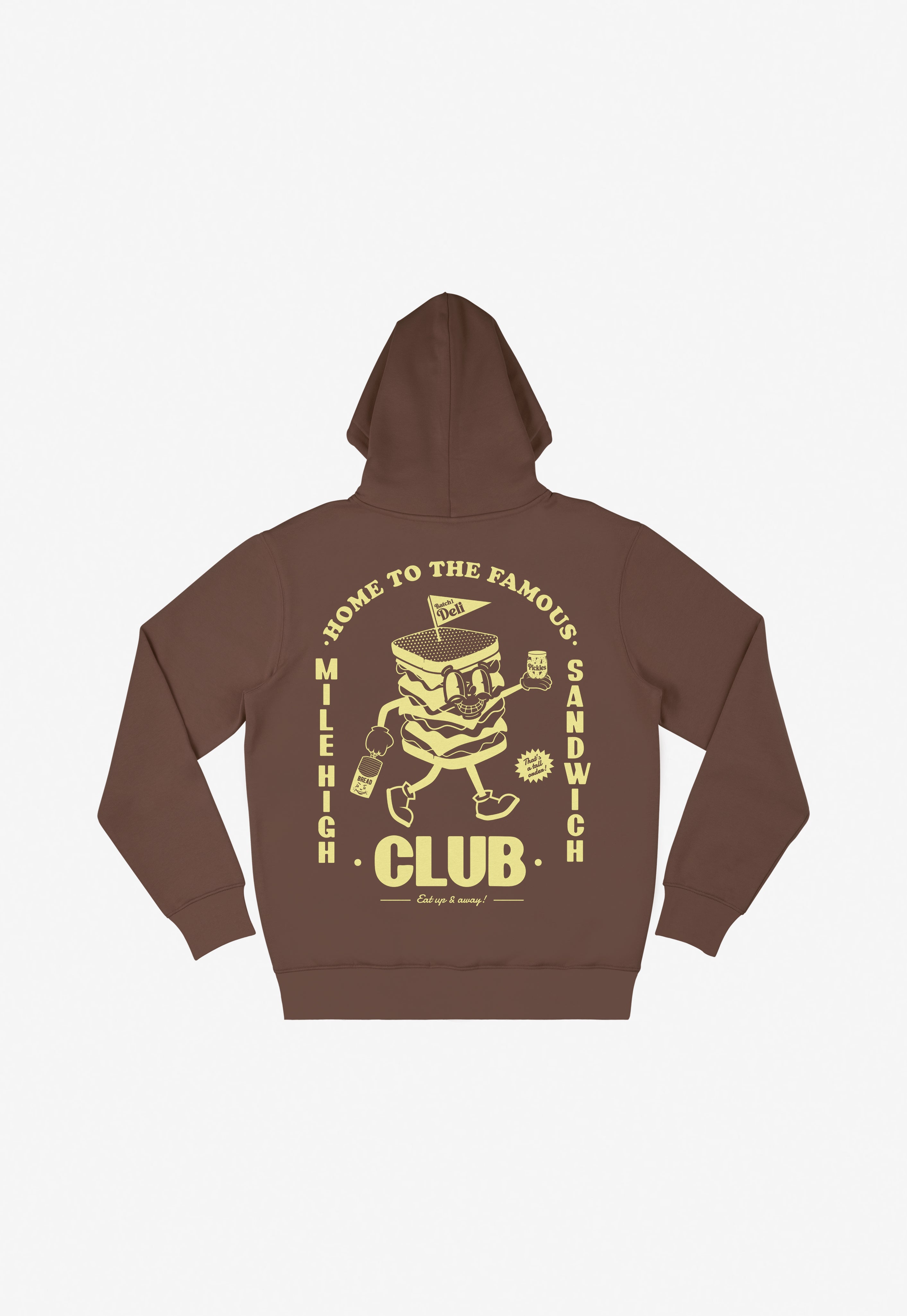 Mile High Sandwich Hoodie in Brown