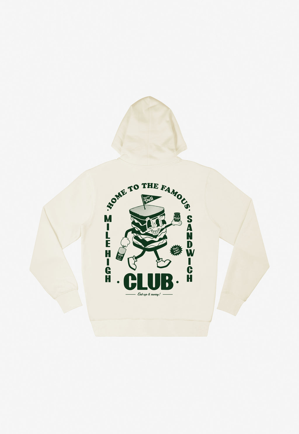 Mile High Sandwich Club Hoodie in Vanilla