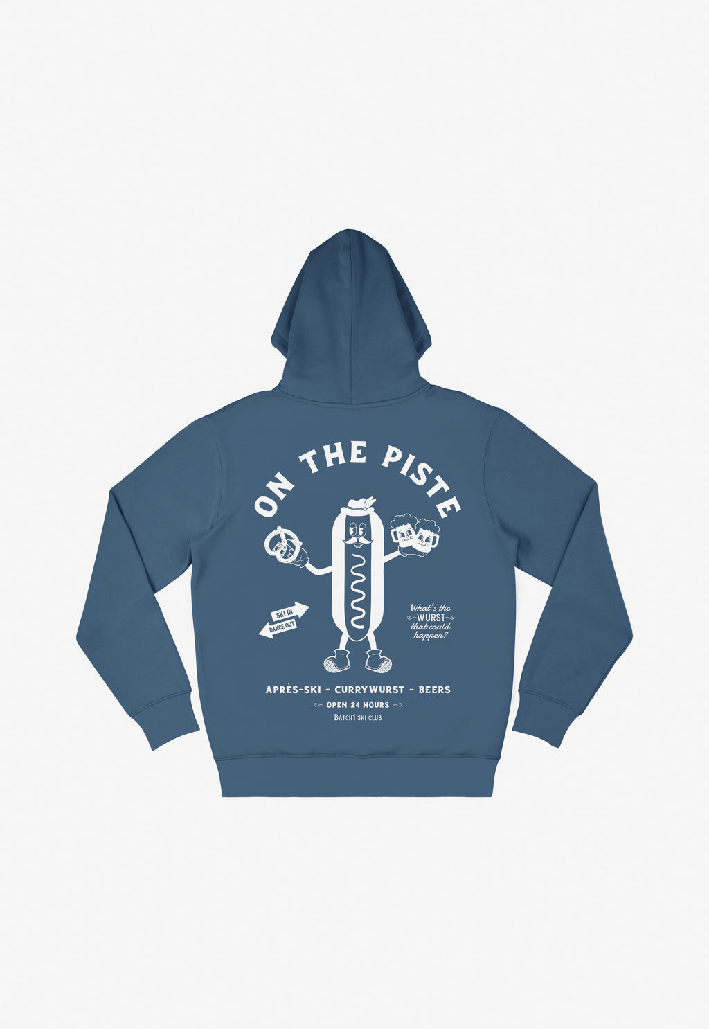 On The Piste Hoodie in Blue
