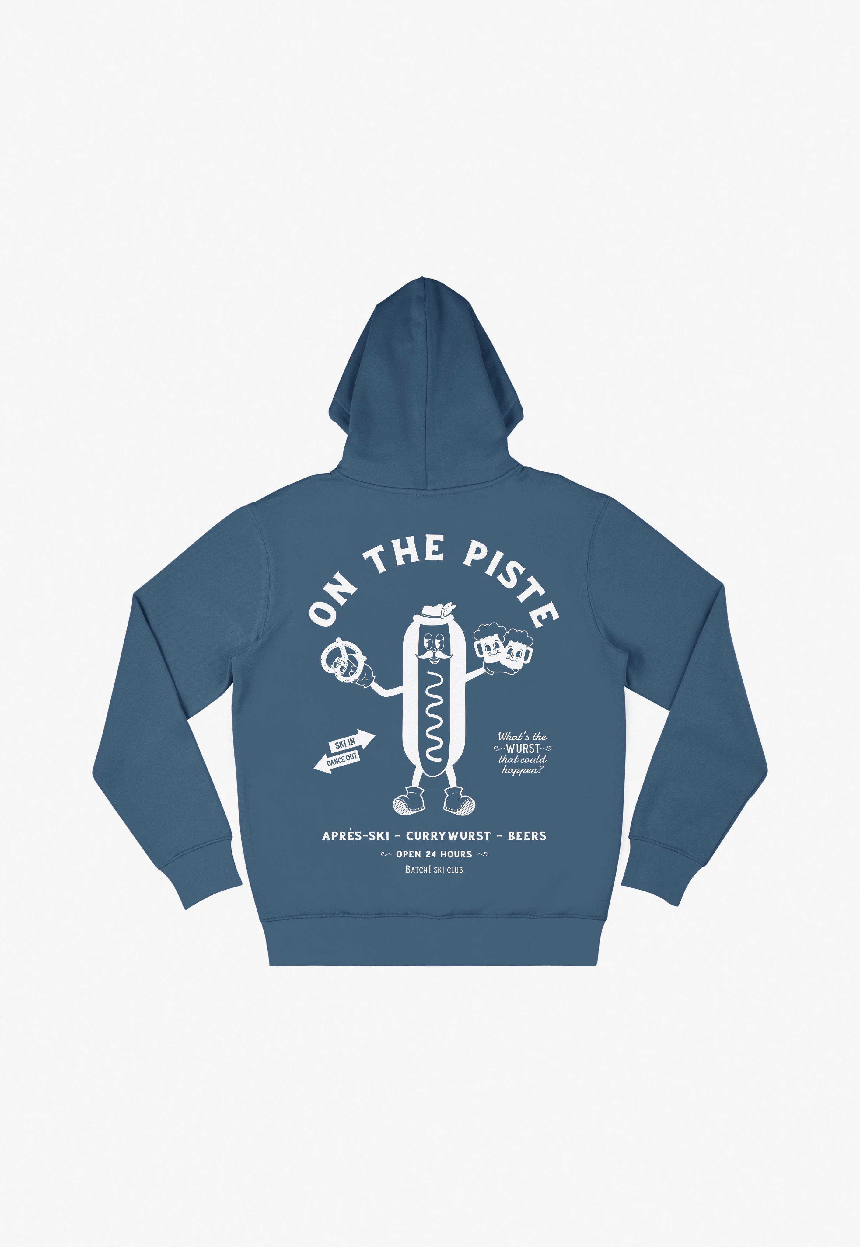 On The Piste Hoodie in Blue